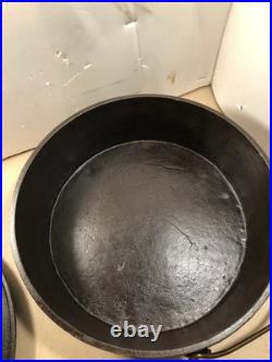 Vintage #12 Knox Stove works cast iron bean pot, kettle. Knoxville Tenn. WithLid