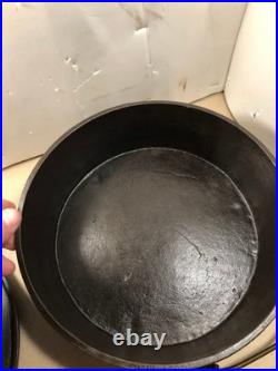 Vintage #12 Knox Stove works cast iron bean pot, kettle. Knoxville Tenn. WithLid