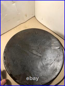 Vintage #12 Knox Stove works cast iron bean pot, kettle. Knoxville Tenn. WithLid