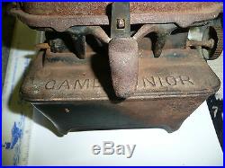 Vintage 1898 Cast Iron Railroad CAMP STOVE GAME JUNIOR No1 by Taylor & Boggis