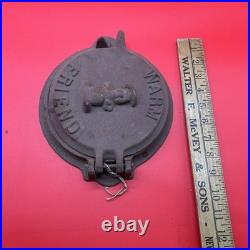 Vintage 1900s Warm Friend Stove Cover Cast Iron Face Plate Wood Working