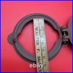 Vintage 1900s Warm Friend Stove Cover Cast Iron Face Plate Wood Working