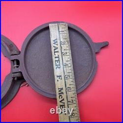 Vintage 1900s Warm Friend Stove Cover Cast Iron Face Plate Wood Working