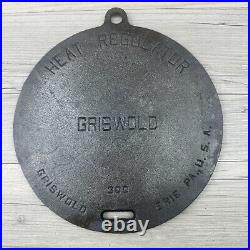 Vintage 1930's GRISWOLD Cast Iron #300 Heat Regulator, Erie PA USA