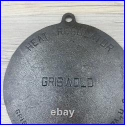 Vintage 1930's GRISWOLD Cast Iron #300 Heat Regulator, Erie PA USA