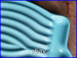 Vintage 1950s Turquoise Le Creuset Tostador Raymond Loewy Stove Top Grill Pan