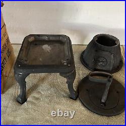 Vintage 1962 Salesman Sample Cast Iron Pot Belly Stove Original 22 Rare Japan