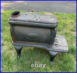 Vintage 8.25 Beechwood Windsor Montgomery Ward and Co Cast Iron Wood Stove