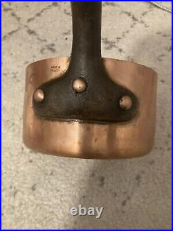 Vintage A. Simon Paris France 5.5 Copper Sauce Pan WithCast Iron handle