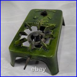 Vintage Antique GAI France Alcohol Camping Stove Enamel Cast Iron Green Vintage Antique GAI France Alcohol Camping Stove Enamel Cast Iron Green