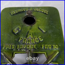 Vintage Antique GAI France Alcohol Camping Stove Enamel Cast Iron Green