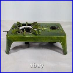 Vintage Antique GAI France Alcohol Camping Stove Enamel Cast Iron Green Vintage Antique GAI France Alcohol Camping Stove Enamel Cast Iron Green