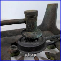 Vintage Antique GAI France Alcohol Camping Stove Enamel Cast Iron Green