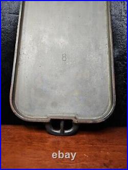 Vintage Antique Wagner Sidney -O- #8 Cast Iron / Rectangle Griddle / Rare