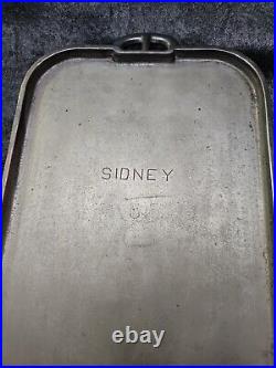 Vintage Antique Wagner Sidney -O- #8 Cast Iron / Rectangle Griddle / Rare