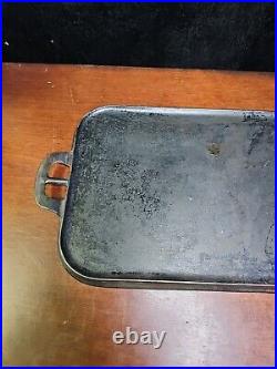 Vintage Antique Wagner Sidney -O- #8 Cast Iron / Rectangle Griddle / Rare