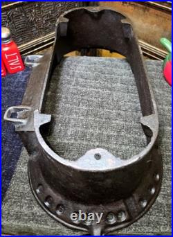 Vintage Atlanta Stove Works Sportsman Cast Iron Hibachi Grill Fire Bowl