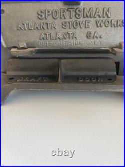 Vintage Atlanta Stove Works Sportsman Cast Iron Hibachi Grill Portable BBQ NEW Vintage Atlanta Stove Works Sportsman Cast Iron Hibachi Grill Portable BBQ NEW