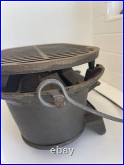 Vintage Atlanta Stove Works Sportsman Cast Iron Hibachi Grill Portable BBQ NEW Vintage Atlanta Stove Works Sportsman Cast Iron Hibachi Grill Portable BBQ NEW