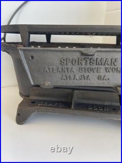 Vintage Atlanta Stove Works Sportsman Cast Iron Hibachi Grill Portable BBQ NEW Vintage Atlanta Stove Works Sportsman Cast Iron Hibachi Grill Portable BBQ NEW