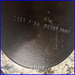 Vintage BSR Birmingham Stove Range Cast Iron Deep Fish Fryer 3060 2nd Gen Pan