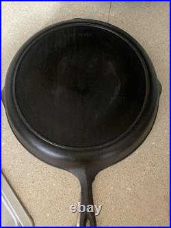 Vintage Birmingham Stove, Range #12 Cast Iron Skillet 13 7/16 Century Series USA