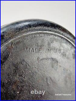 Vintage Birmingham Stove and Range BSR Cast Iron Pot With Lid, 3 Quart Seasoned