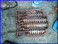 Vintage COMPLETE CAST IRON COAL FURNACE Boiler Stove Grate Used