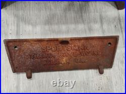 Vintage Cast Iron Atlanta Stove Works Sportsman Grill. Good Condition. USA