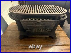 Vintage Cast Iron Atlanta Stove Works Sportsman Grill USA Birmingham Hibachi