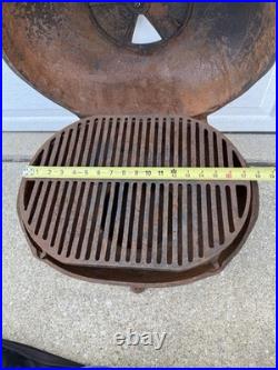 Vintage Cast Iron BBQ Century Grill by Birmingham Stove & Range, like Cue-Grill