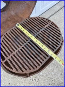 Vintage Cast Iron BBQ Century Grill by Birmingham Stove & Range, like Cue-Grill