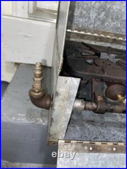 Vintage Cast Iron Camp Stove With Galvanized Case Rare