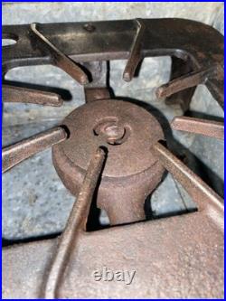 Vintage Cast Iron Camp Stove With Galvanized Case Rare