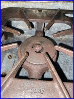 Vintage Cast Iron Camp Stove With Galvanized Case Rare