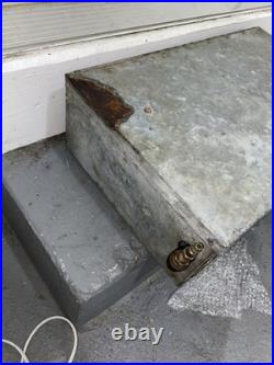 Vintage Cast Iron Camp Stove With Galvanized Case Rare