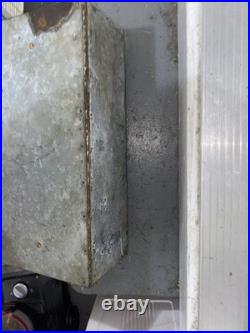 Vintage Cast Iron Camp Stove With Galvanized Case Rare