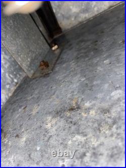 Vintage Cast Iron Camp Stove With Galvanized Case Rare