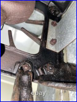 Vintage Cast Iron Camp Stove With Galvanized Case Rare