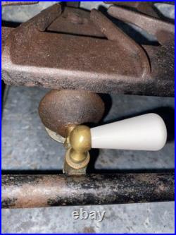 Vintage Cast Iron Camp Stove With Galvanized Case Rare