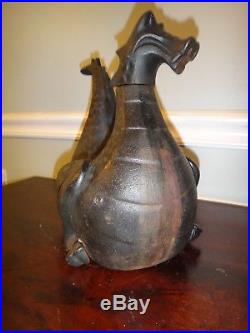 Vintage Cast Iron Dragon Wood Stove Humidifier by Gates General 15 Pounds Look