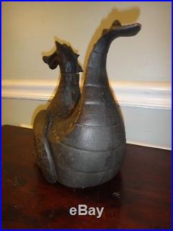 Vintage Cast Iron Dragon Wood Stove Humidifier by Gates General 15 Pounds Look