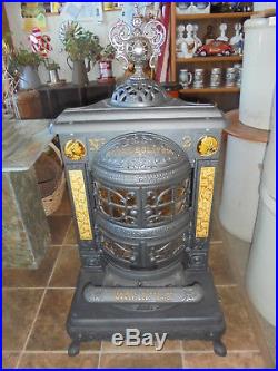 Vintage Cast Iron Parlor Stove Restored/burns Gas