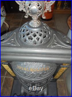 Vintage Cast Iron Parlor Stove Restored/burns Gas