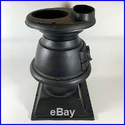 Vintage Cast Iron Pot Belly Atlanta Stove Works Parts Incomplete Potbelly Stove