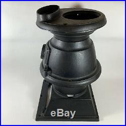Vintage Cast Iron Pot Belly Atlanta Stove Works Parts Incomplete Potbelly Stove