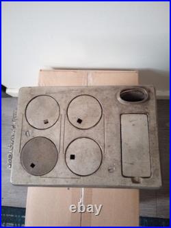 Vintage Cast Iron Royal Kenton Brand Toy Salesman Sample Stove Nickel Plate