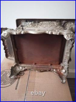 Vintage Cast Iron Royal Kenton Brand Toy Salesman Sample Stove Nickel Plate