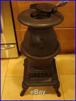 Vintage Cast Iron Union No. 211 Pot Belly Stove Pick Up Only Long Island N Y