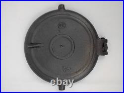 Vintage Cast Iron Waffle Maker Detroit Stove Works 1890's Size 7/8 Restored